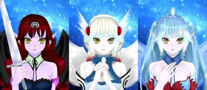 The three Goddesses of the Galaxy