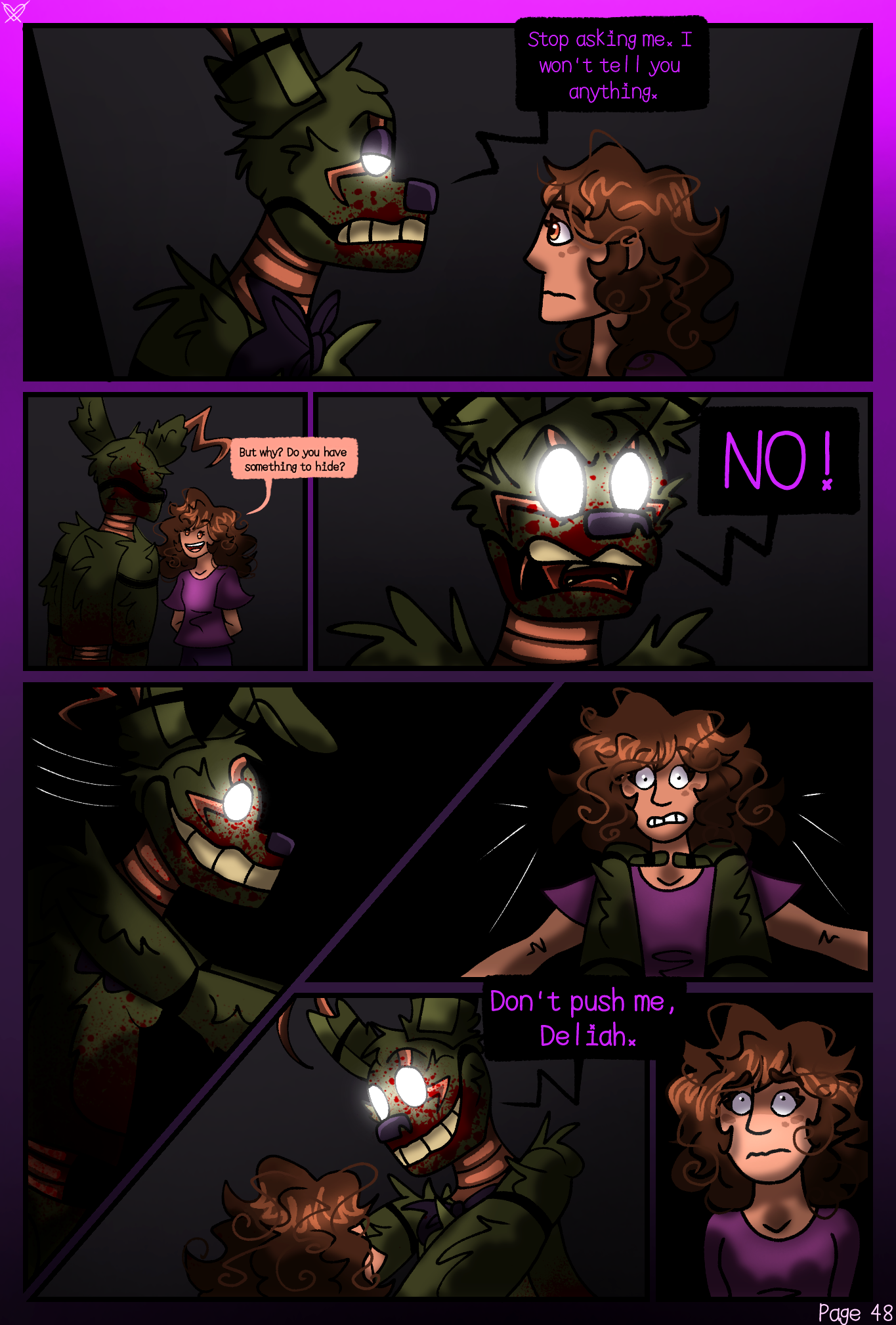 Spring Trap Comic Springtrap and Deliah: Last Summer Page 48 by AkiCartoons on DeviantArt