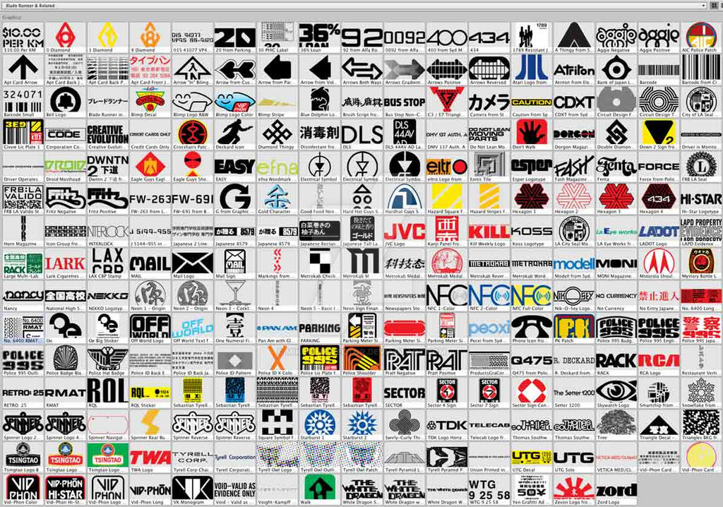 Blade Runner Graphics, Logos + Symbols Update by Mike-the-Vector on ...