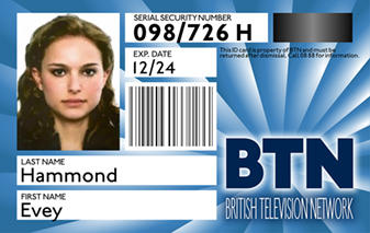 Evey Hammond's BTN ID Replica