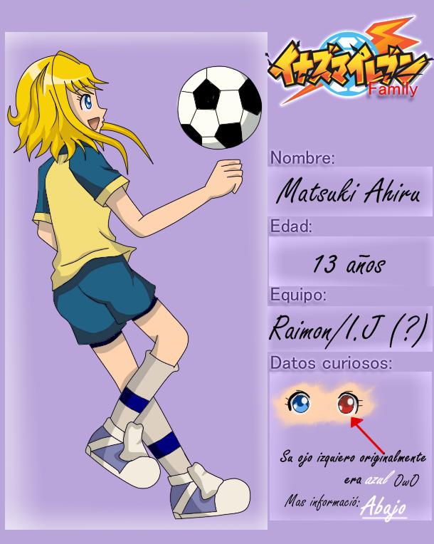 Aplication Ficha Inazuma Eleven Family