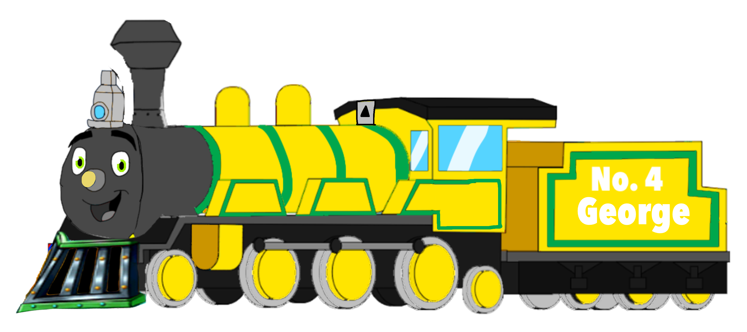 Georg Engine George The Big Yellow Engine by Anthonypolc on DeviantArt
