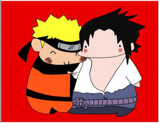 SasuNaru- Chubby Chibis- Color