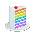 Rainbow Cake by ClefairyKid