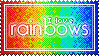 I Love Rainbows Stamp