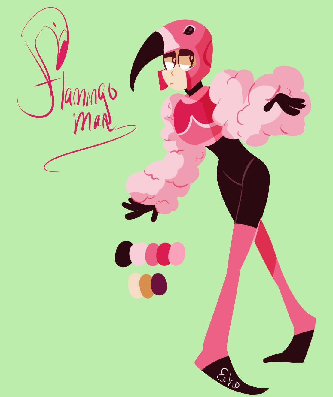 {MM OC} Flamingo man by Arse-Peach on DeviantArt