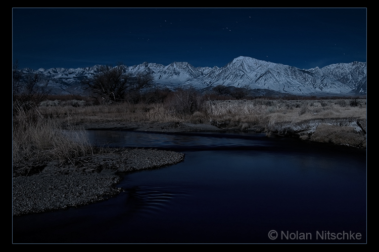 Owens River by Moonlight