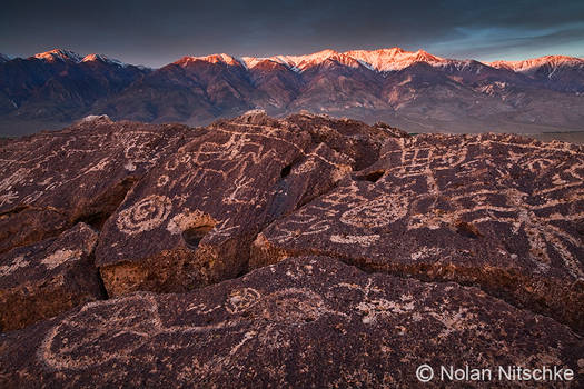 Petroglyphs and White Peak