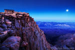 Full Moon Rising Over Mt. Whitney by narmansk8