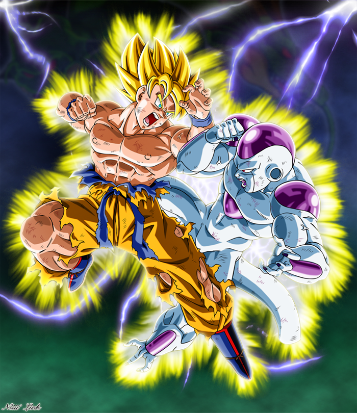 Goku vs Freeza by LordeLukas on DeviantArt