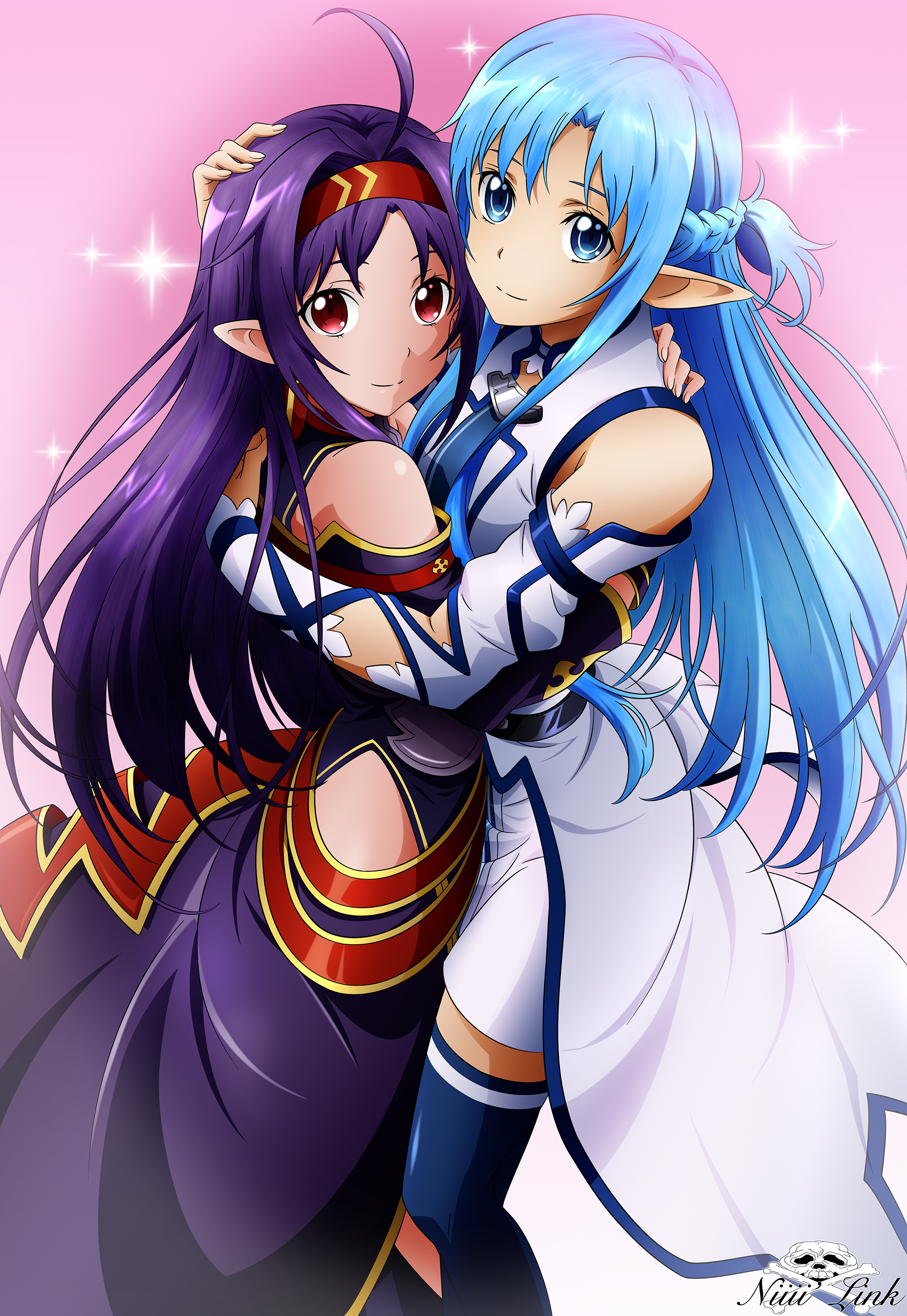 Asuna Yuuki And Konno Yuuki In Sword Art Online by YuukiAmurao on DeviantArt