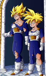 [DBZ] Gohan and Goku Ssj Armored