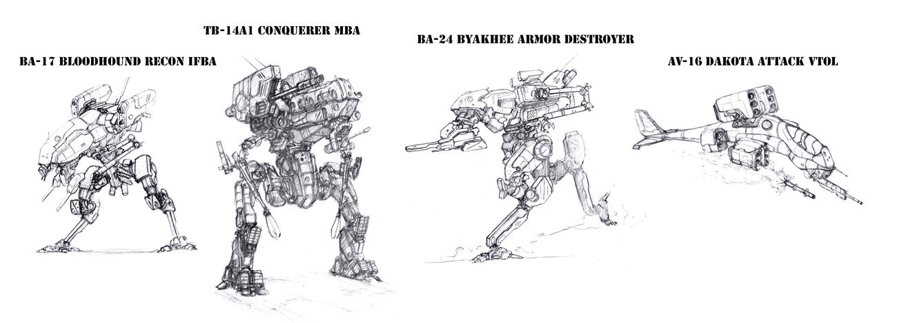Mecha concepts by flyingdebris on DeviantArt