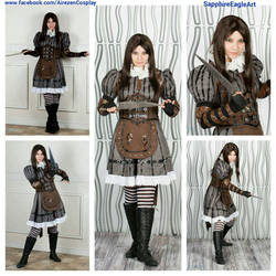 Alice Cosplay Steamdress Collage 
