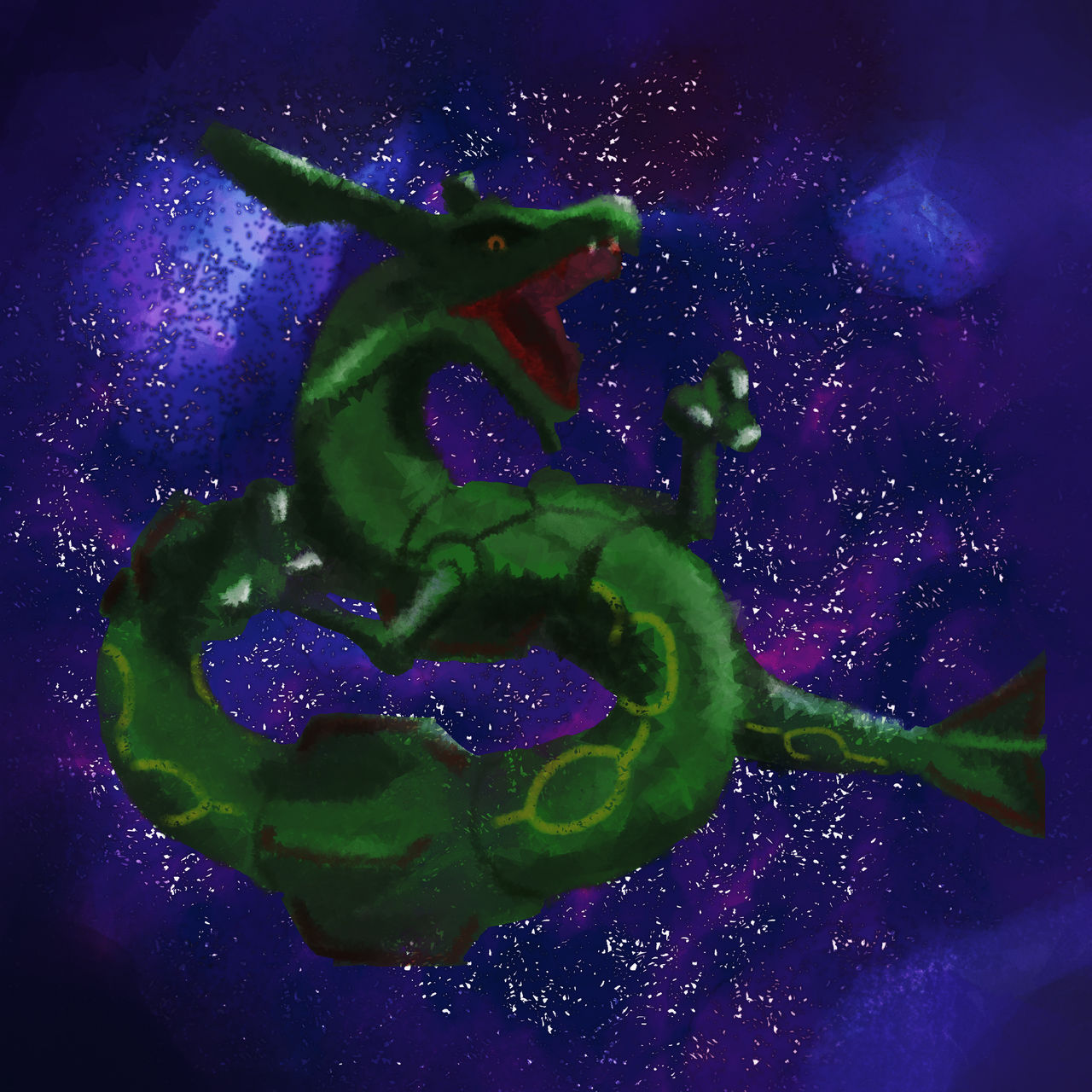 comm - space psyduck and shiny rayquaza by Incogneko on Newgrounds