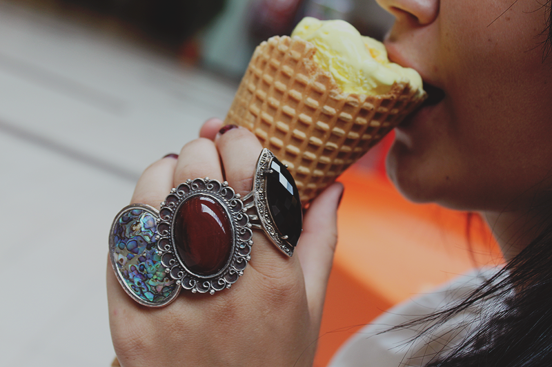 Rings and icecream