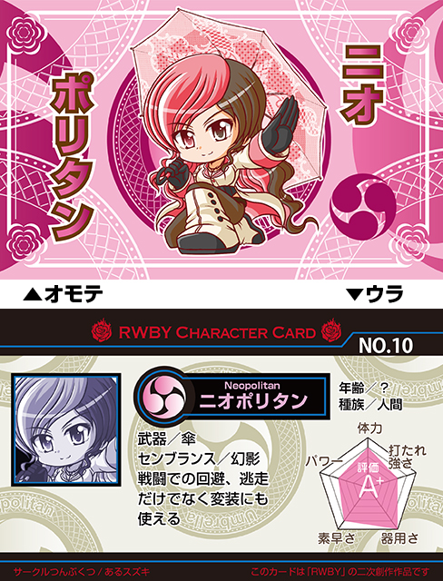 Rwby Character Card Neopolitan By Arusuzuki On Deviantart