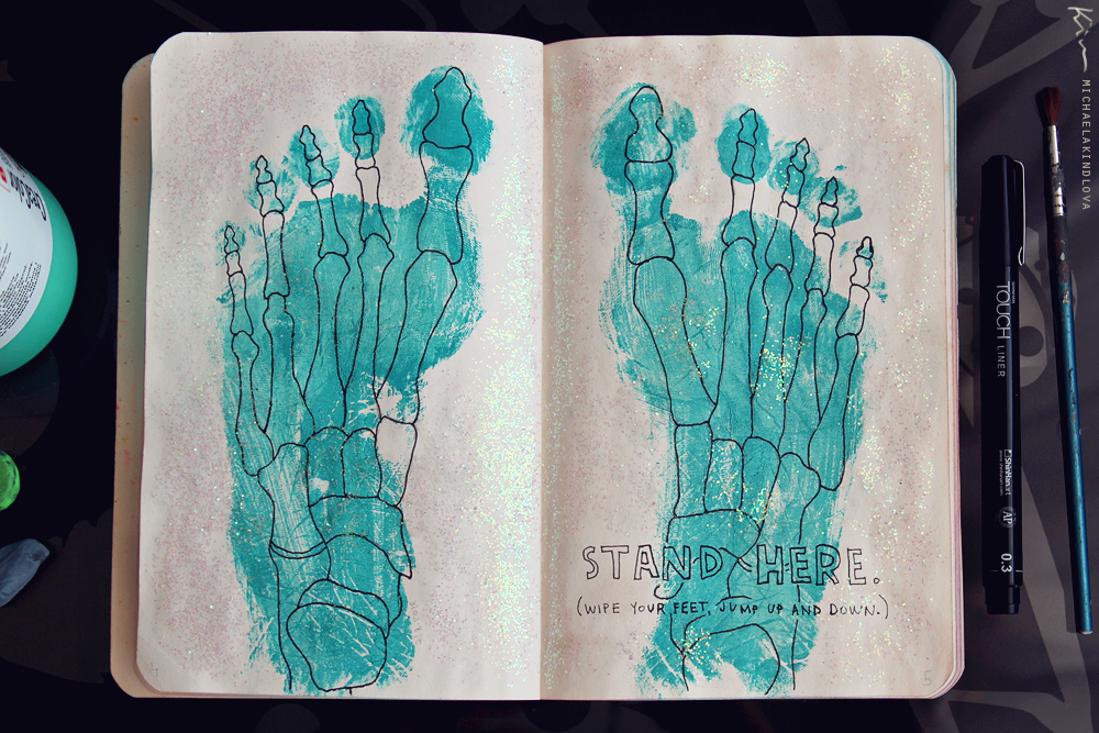 Wreck This Journal: Page 4, 5 by MichaelaKindlova on DeviantArt