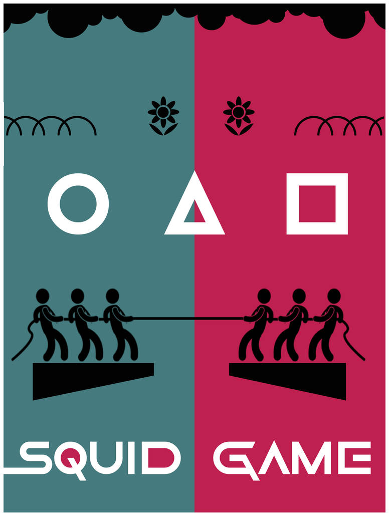 Squid Game 'rope pull' Poster by ponyfleute on DeviantArt