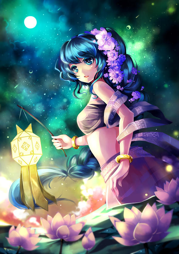 Full Moon Night by elRion-XIII