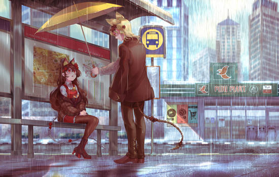 Commission: Rainy Day