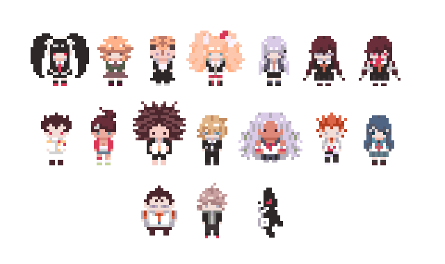 dangan ronpa pixels