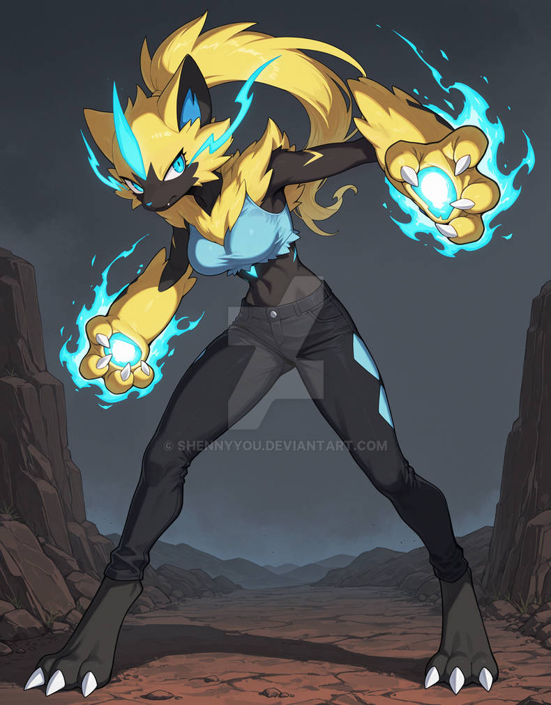 Zeraora Rought Battle A Wild Zeraora Attacks You by ShennyYou on DeviantArt