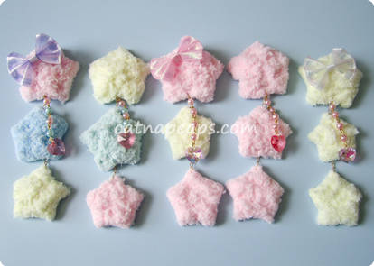 Triple Star Hair Clip Brooch Ver. 1