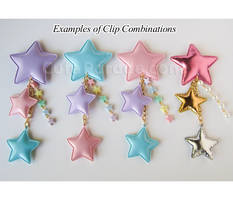CUSTOM Kawaii Triple Shooting Star Hair Clips