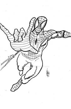 Spider-Man Sharpie Sketch