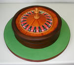 Roulette wheel cake by Dragonsanddaffodils