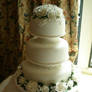 Delicate Blossoms wedding cake