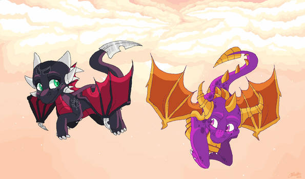 Spyro and Cynder