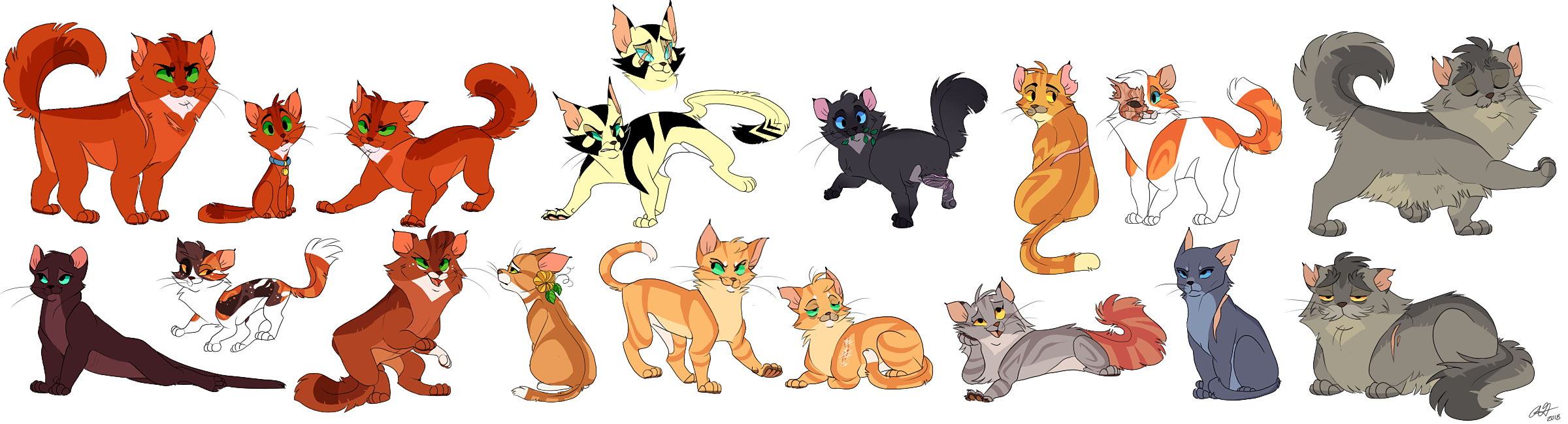 Random warrior cats designs