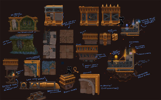 Concept - Clockworks Tileset