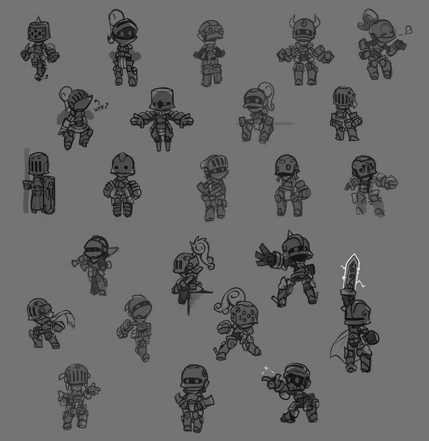 Quick Doodle Knights by Malakym