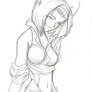 Faye Valentine Pencil Sketch