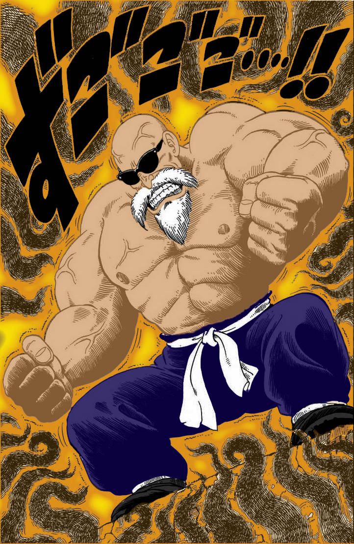 Master Roshi Hurt Master Roshi Pumped Up by DemonEyesNick on DeviantArt