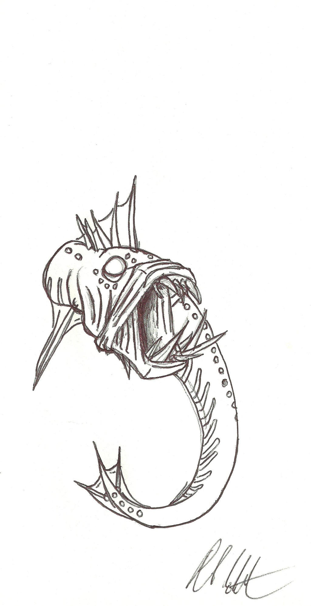 Deep Rising Monster Draw Deep Sea Monster Sketch by GoodOlMrSunshine on DeviantArt