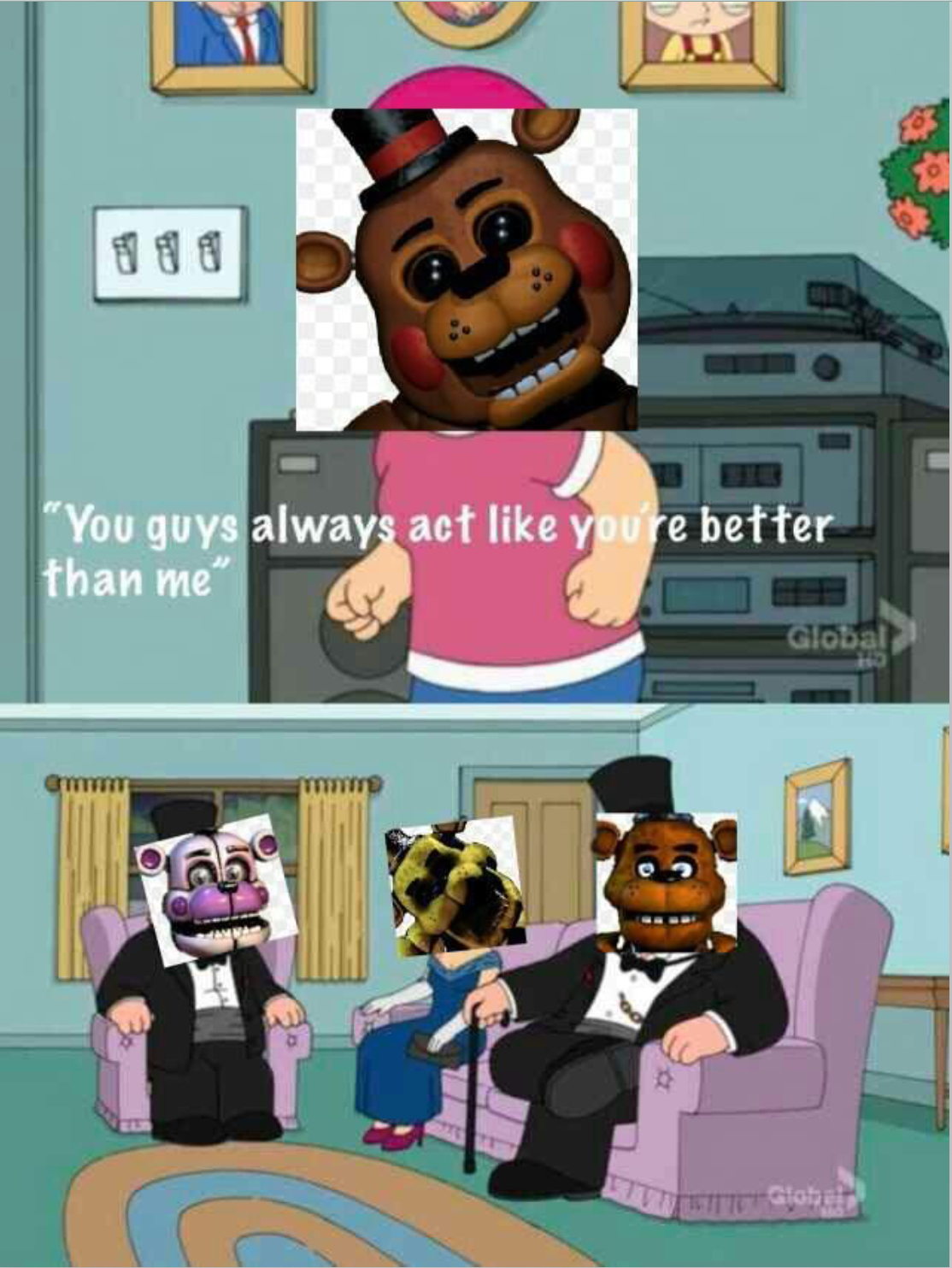 FNAF+ family guy meme by Witheredbonnie06 on DeviantArt