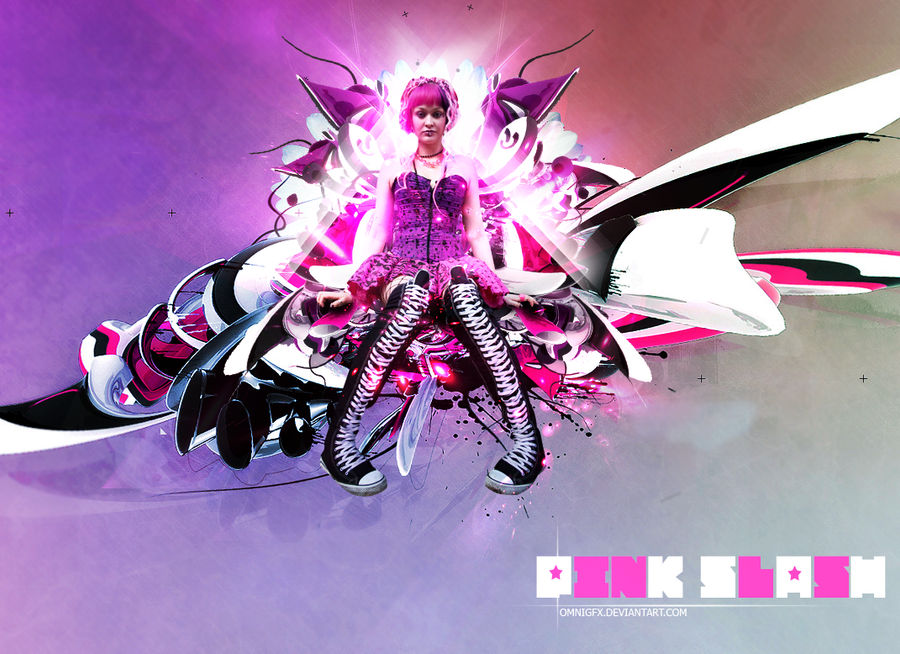 Pink Slash by omnigfx on DeviantArt