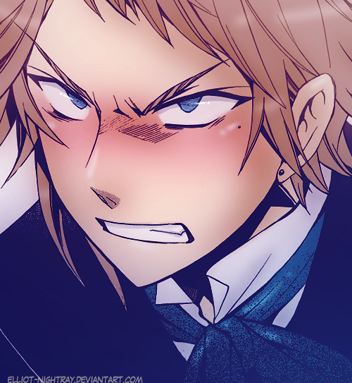 Angry Anime Boy Face Side View - Mijon-Maalai