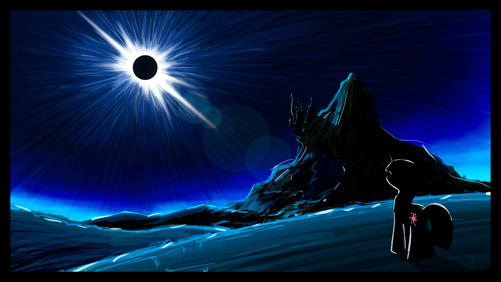 Solar Eclipse Over Equestria