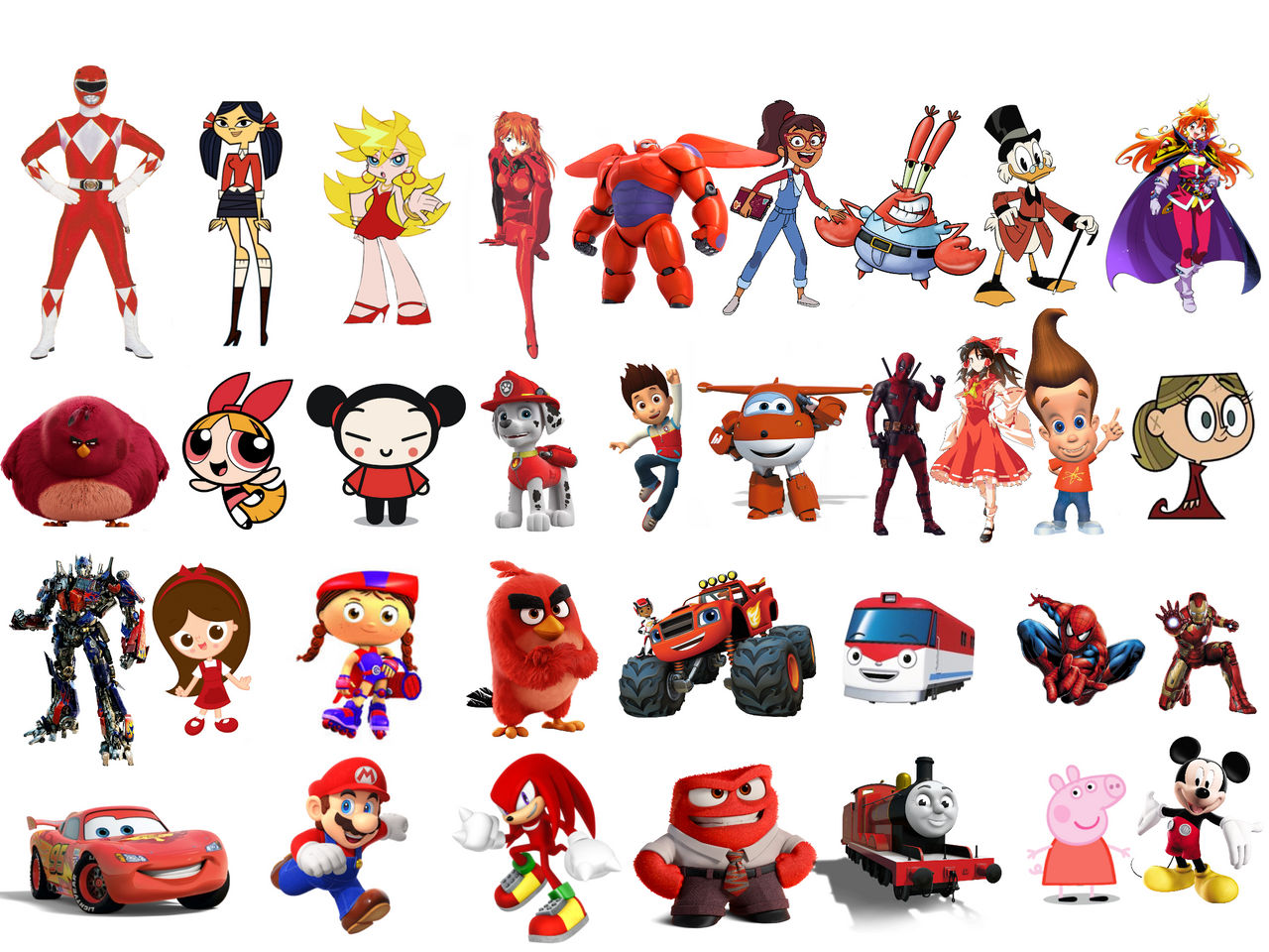 Red characters by Elishaboy on DeviantArt