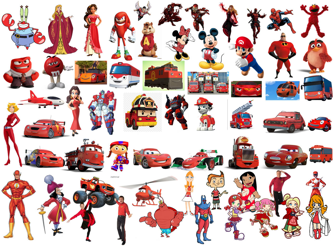 Red characters by Elishaboy on DeviantArt
