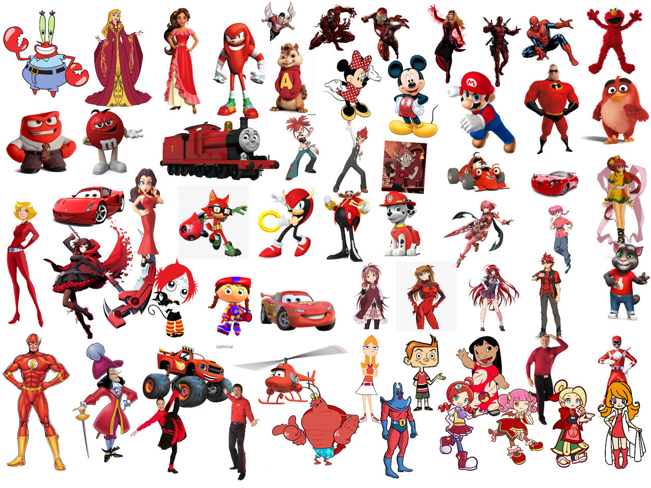 Red characters by Elishaboy on DeviantArt