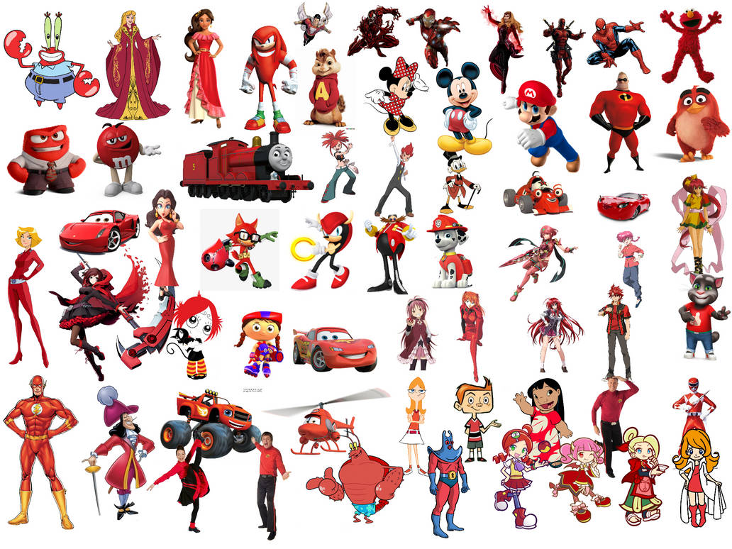 Red characters by Elishaboy on DeviantArt