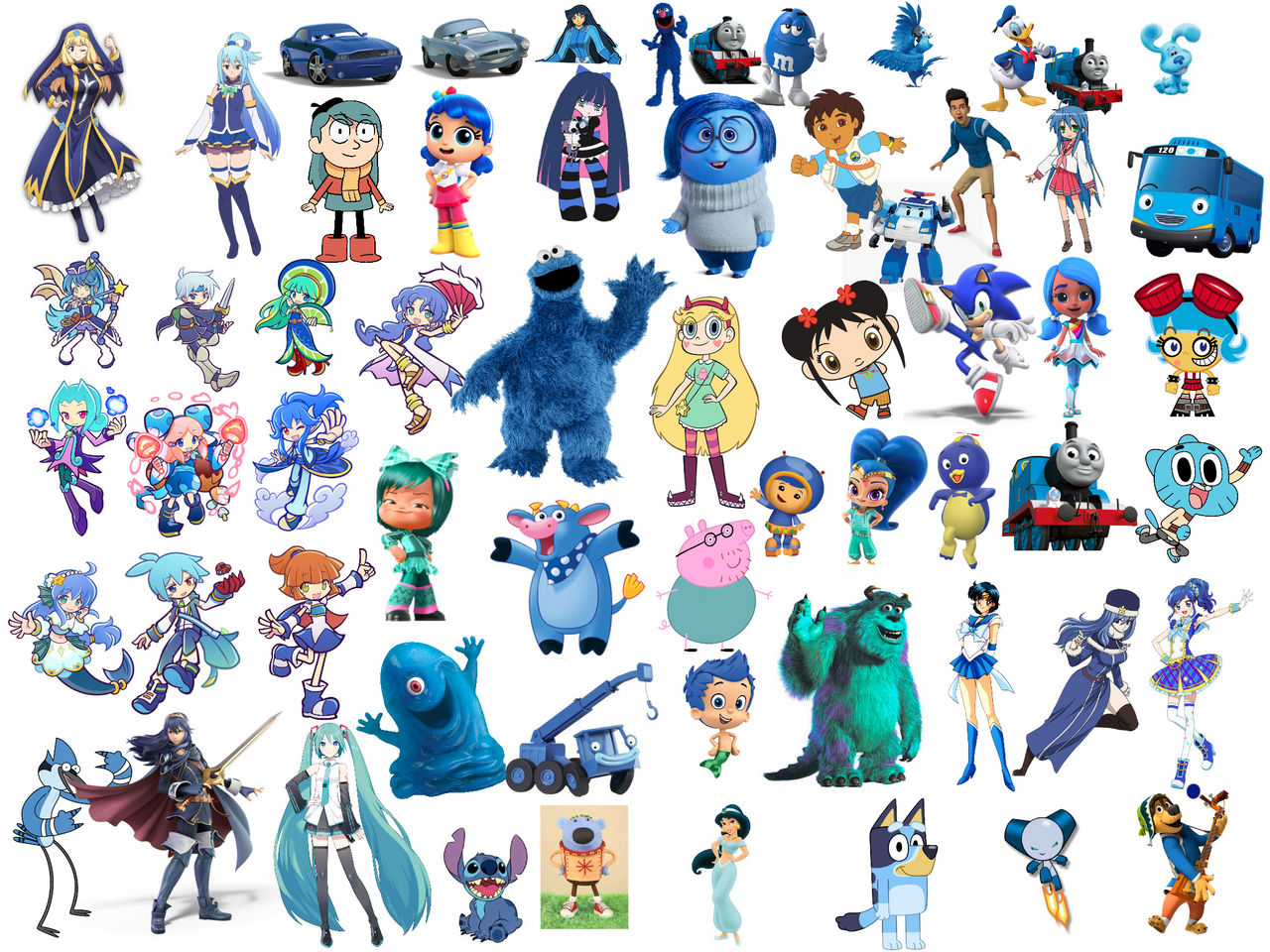 Blue characters by Elishaboy on DeviantArt