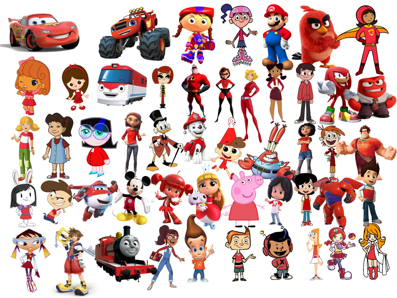 Red characters by Elishaboy on DeviantArt