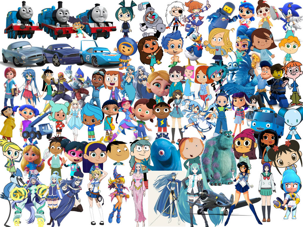 Blue characters by Elishaboy on DeviantArt
